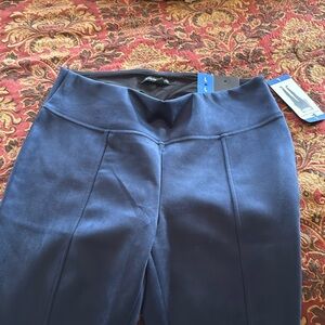 Blue velvet feel pants